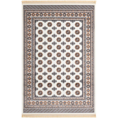 Traditional Hinshaw Area Rug Ivory Color