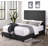 Charcoal Grey Upholstered Platform Bed-1150560367