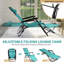 Lit de repos extérieur en tissu Green Iron Frame-1669295261