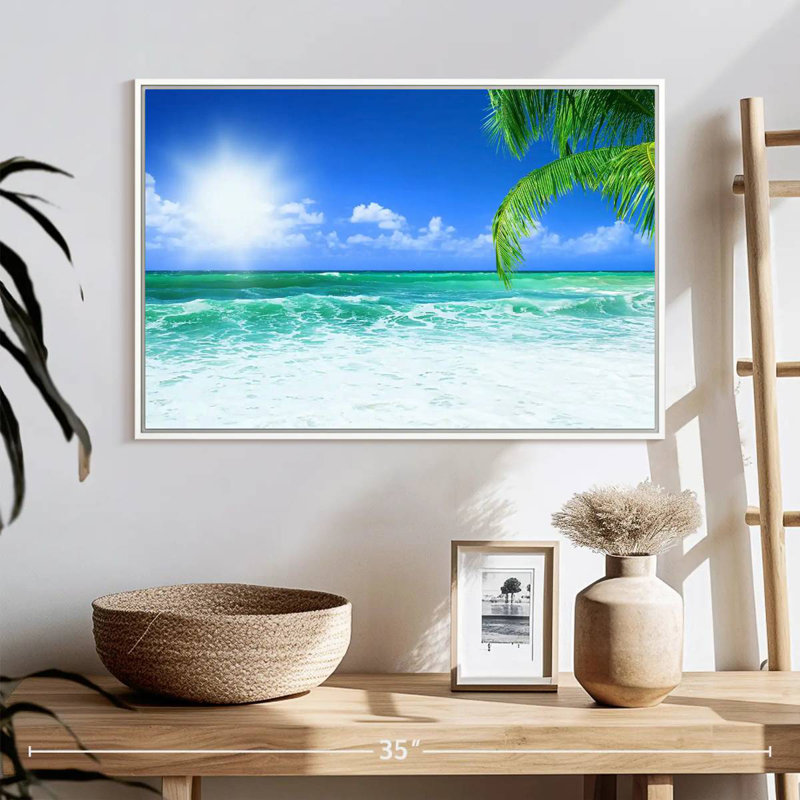 Ayrihanna Daydream, Cadre flottant blanc, 25 po x 17 po