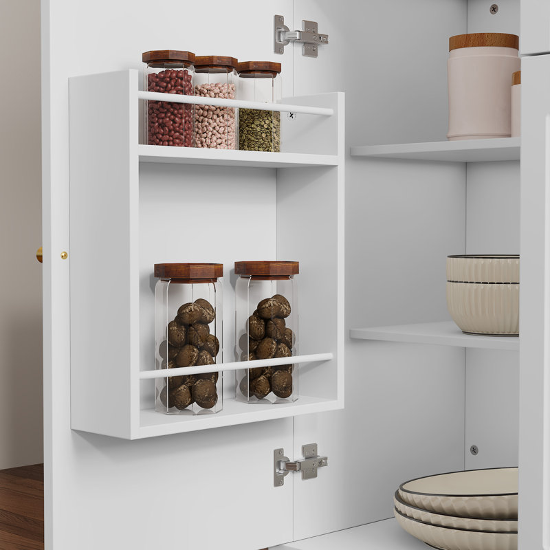 Îlot de cuisine pliant de 47,2 po avec rangement, chariot de cuisine multifonctionnel d'inspiration rétro avec plateau en bois massif