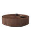 Table basse ronde en bois de noyer avec deux tiroirs de rangement, conception peu encombrante-129229009