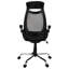 Chaise de bureau contemporaine - réglable en hauteur et pivotante, ergonomique, filet noir, métal, pour une utilisation quotidienne confortable Hauteur ergonomique, correction de la posture