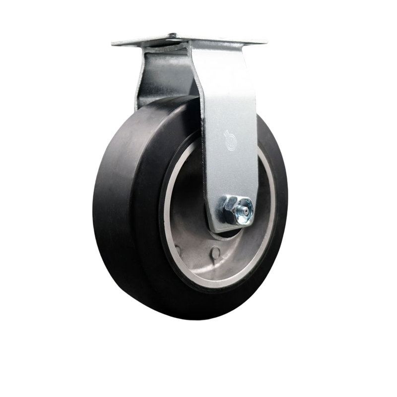 Rubber on Aluminum Caster