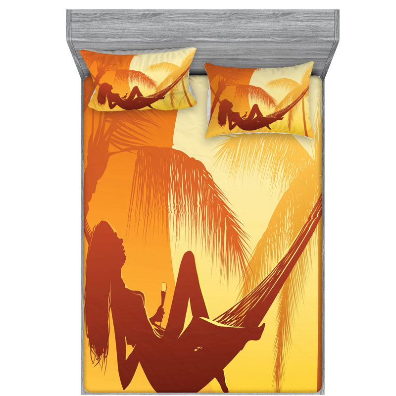 Microfiber Sheet Set, Queen Sheet Set + Fitted Sheet + 2 Pillowcases