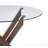 Round Dining Table With Cross Metal Leg-1396574354