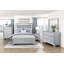 Silver Finish Glam Storage Nightstand Of 2-Drawers Contemporary Bedroom Furniture 1Pc Bedside Table