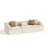 3 Seat Sectional Sofa, 105" Wide Modern Soft Beige Sofa Couch , No Assembly Required, For Living Room Office Apartment-519391259