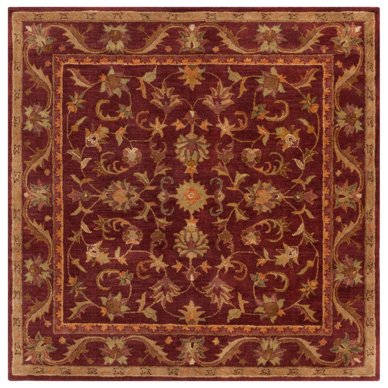 Antiquity Hand Tufted Wool Oriental Rug, Square 6'