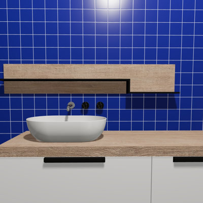Torch Song 4'' W x 4'' L Glass Singular Tile