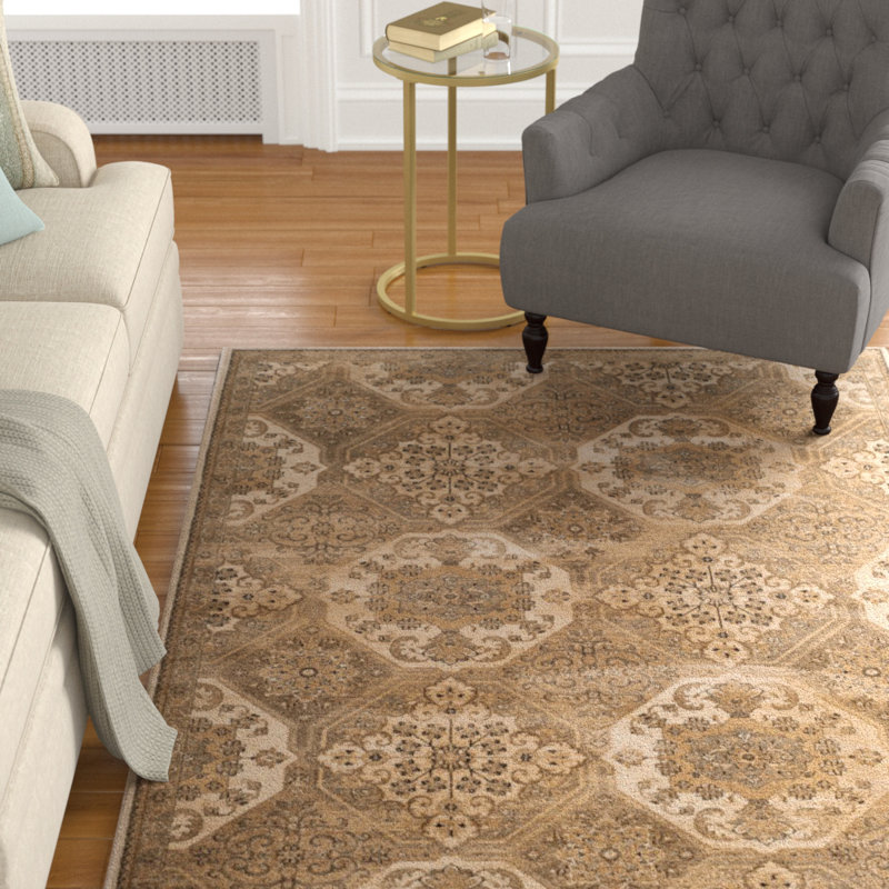 Pitcairn Vintage Performance Geometric Rug, Square 6'