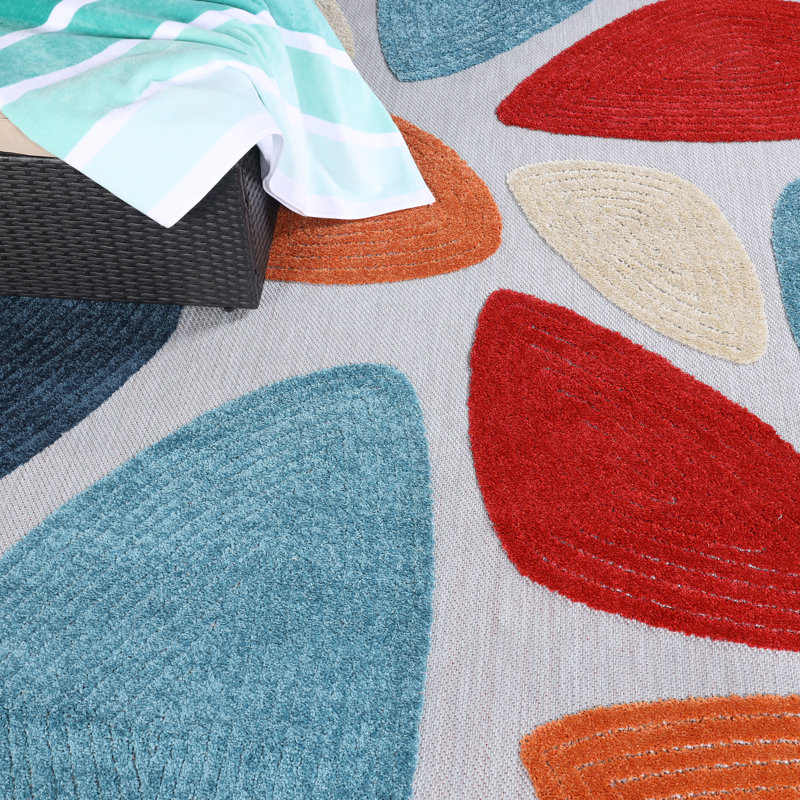 Tapis intérieur / extérieur Mendosa, Rectangle 4pi x 6 pi