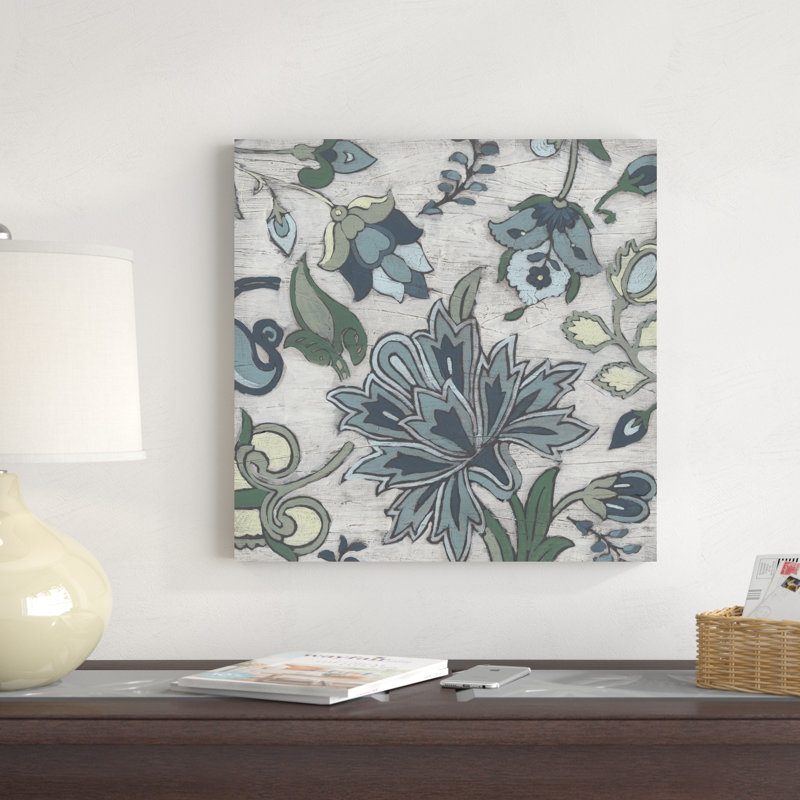 Blue Garden Chintz II, H 20 po x l 20 po