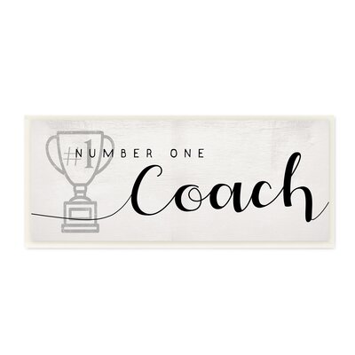Number One Coach Phrase Grey Trophy Detail -  Trinx, 8957AED39A004FE79DFBA56B5507C451