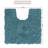 Schoenberger 100% Cotton Contour Bath Mat 20"x20"-865598667