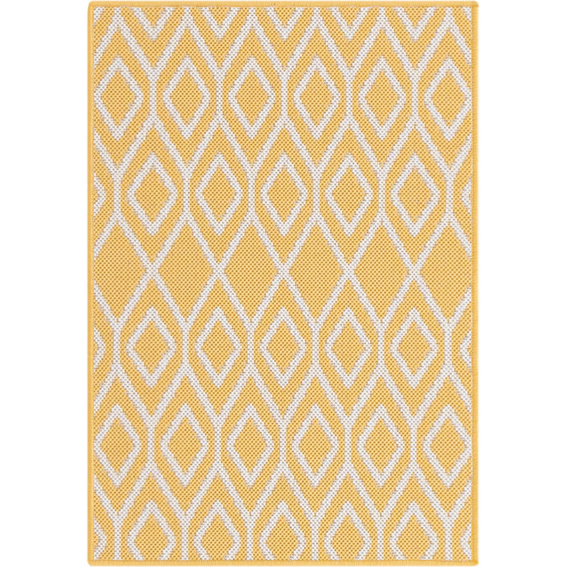 Geometric Indoor / Outdoor Area Rug, Rectangle 66 x 91cm