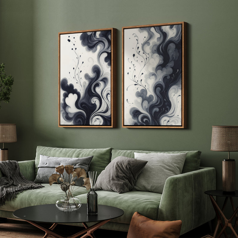 Art mural encadré, rétro, antique et classique pour chambre à coucher - 16 po x 24 po, Naturel, H 24 po x l 16 po