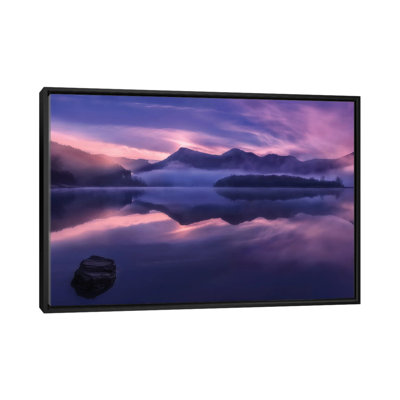 Dawn in Urkulu 1 Piece Floater Frame Wall Art on Canvas