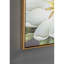 Art mural botanique blanc et or, 20 x 20 pouces, 4 impressions, décoration intérieure pour divers espaces, 20 x 20, de 4, plusieurs pièces, construction