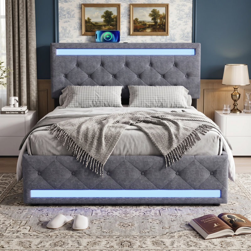 Drawers Bed Frame, Kingsize (5')