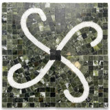 4'' x 4'' Matte Marble Decorative Accent Tile