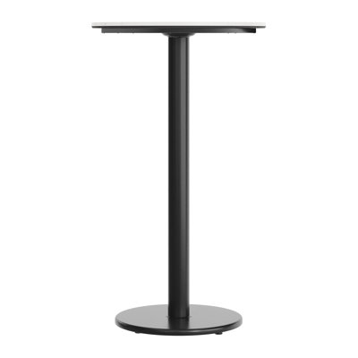 Commercial Seamless Surface Tabletop with Bar Height Round Base