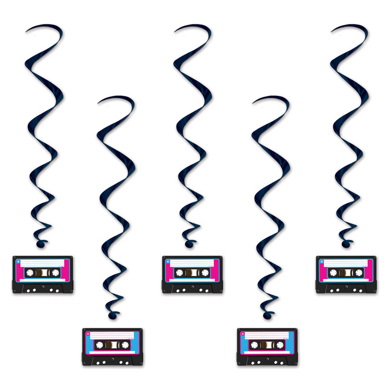 Tourbillons de cassettes - 3 pi 3 po - paquet de 6