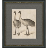 Antique Ostrich Painting