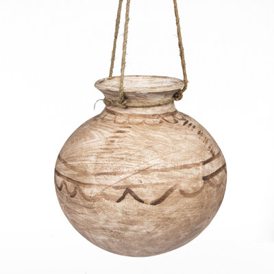 Mercer Clay Hanging Planter