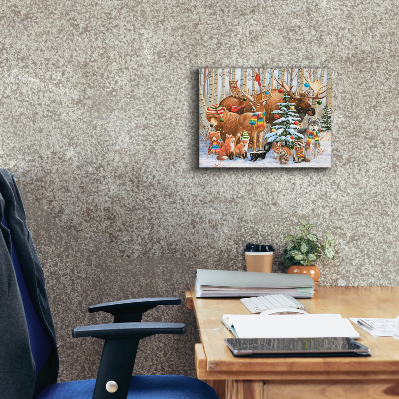 «Magical Forest Holiday» par William Vanderdasson, H 12 po x l 16 po x P 0,75 po