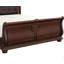 Lit de luxe formel avec finition cerisier foncé et capitonnage doré tête de lit capitonnée tête de lit meubles de chambre à coucher traditionnels 1pc