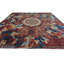 High-Quality Hand-Knotted Red And Navy Area Rug