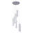 6 - Light Dimmable LED Geometric Chandelier