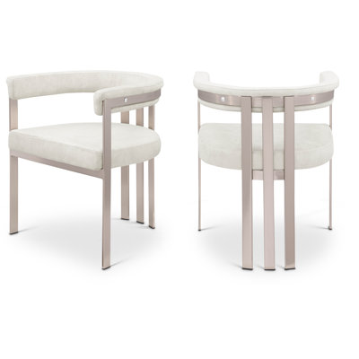 Marcello Kenlea Velvet Upholstered Back Arm Chair