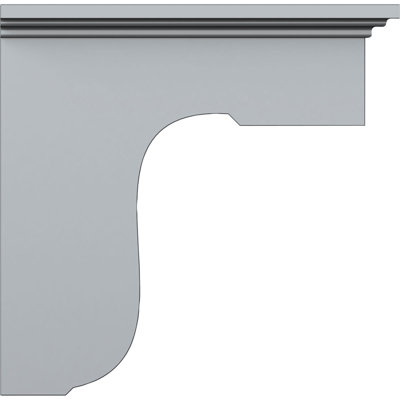 Endurathane Legacy Bracket, 4 7/8"W x 8"D x 8"H, Factory Primed