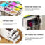 Vanity Set with Human Sensor RGB Lights, Glass Top and Quick-Charging Station-1752588157