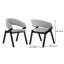 Chaise d'appoint en gris Moberg-712044800