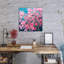 Fleurs de cerisier rouges - peinture sur toile tendue-389075863
