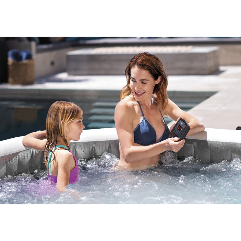 Greywood Deluxe Round Inflatable 6-Person Hot Tub Spa