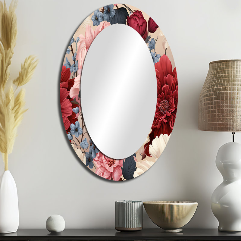 Miroir mural Renaissance multicolore, H 36 po x l 24 po