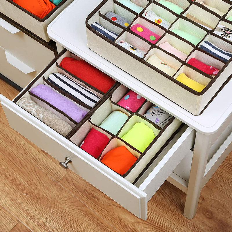 Ensemble de boîtes en tissu 4 pièces