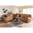 Eudon Upholstered Reclining U-Shaped Sectional Symmetrical