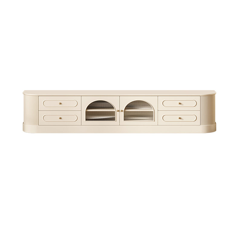 Meuble télé en bois de bouleau style français, 94.48"