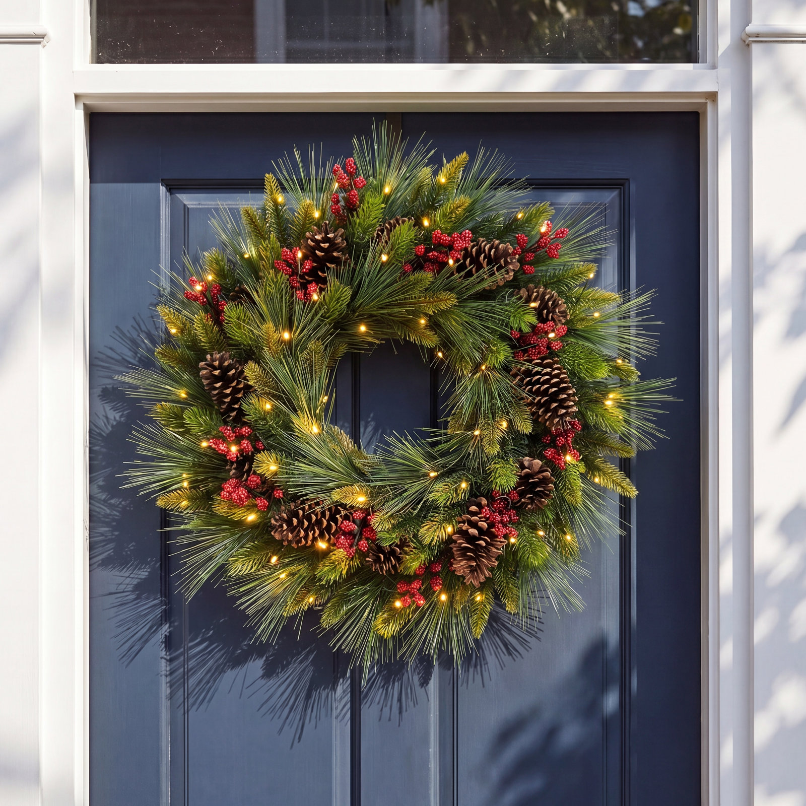 5" Front Door Christmas Wreath