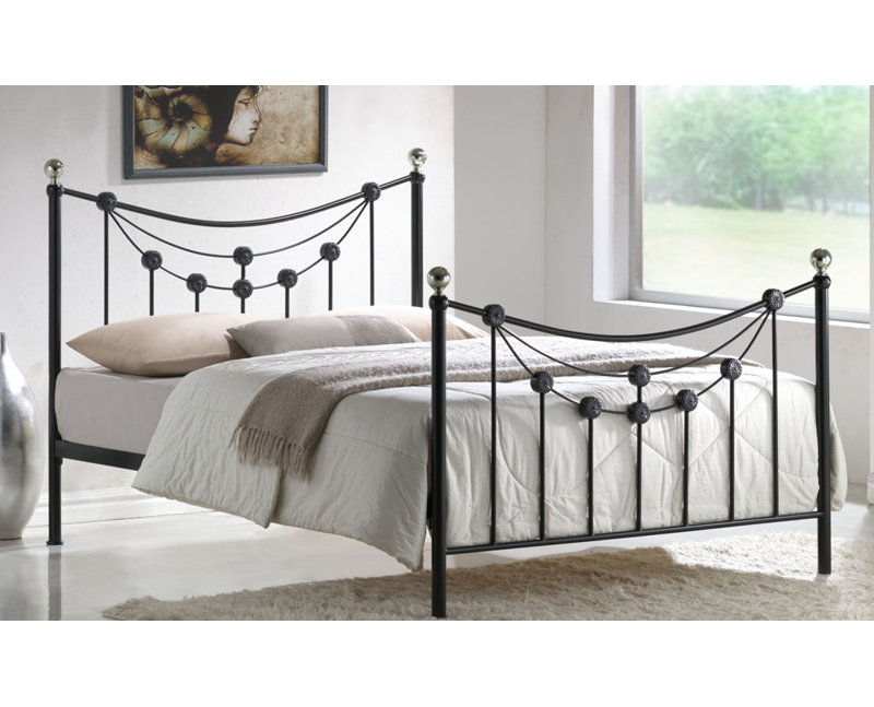 Solid Wood Bed, Double (4'6)