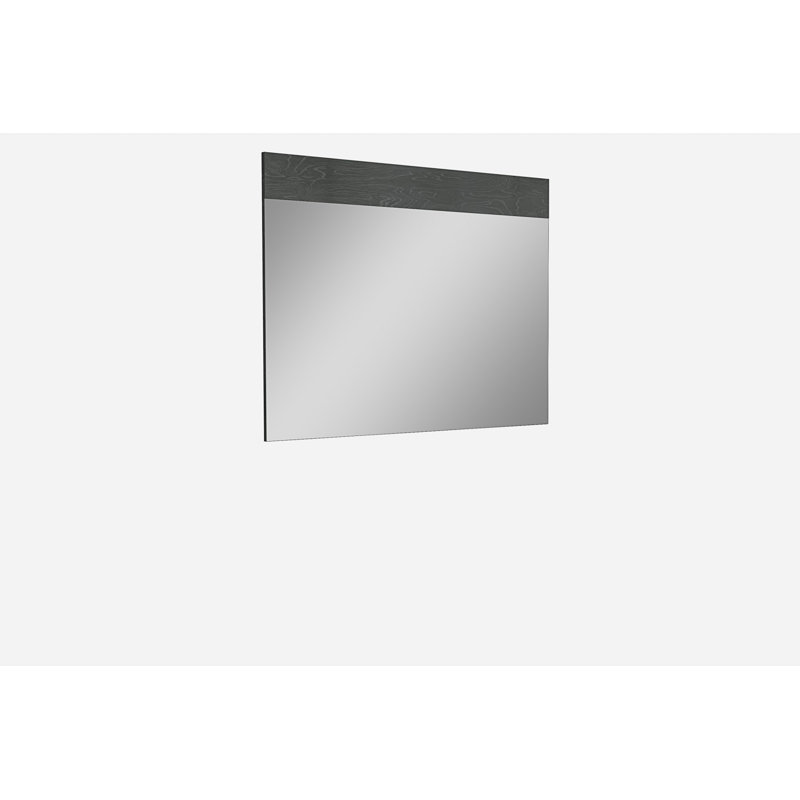Miroir de salle de bain biseauté Aoosaf, Gris