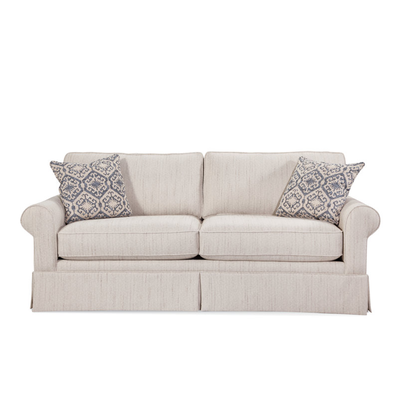 Benton 2 Over 2 Sofa, Sunbrella Blue Pinstripe; 6205-64