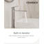 Robinet de lavabo vasque H 12 "avec bonde escamotable Tinian, robinet de salle de bain moderne monocommande et monocommande en chrome poli-115657350