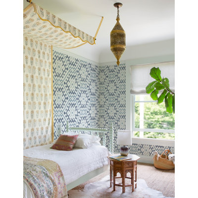 Solola Chartreuse Ikat Wallpaper