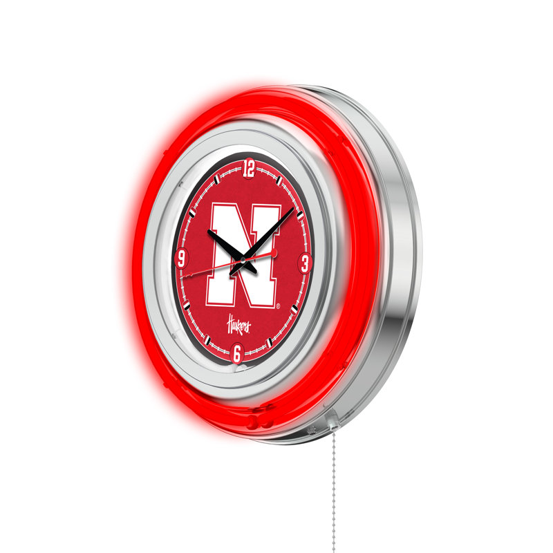 Horloge murale 15 po NCAA, Nebraska